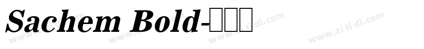 Sachem Bold字体转换